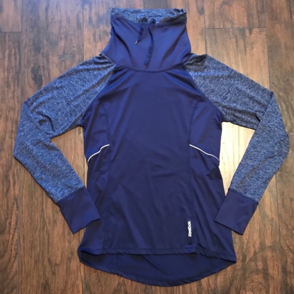 Reebok High Neck Pullover Blue NEW